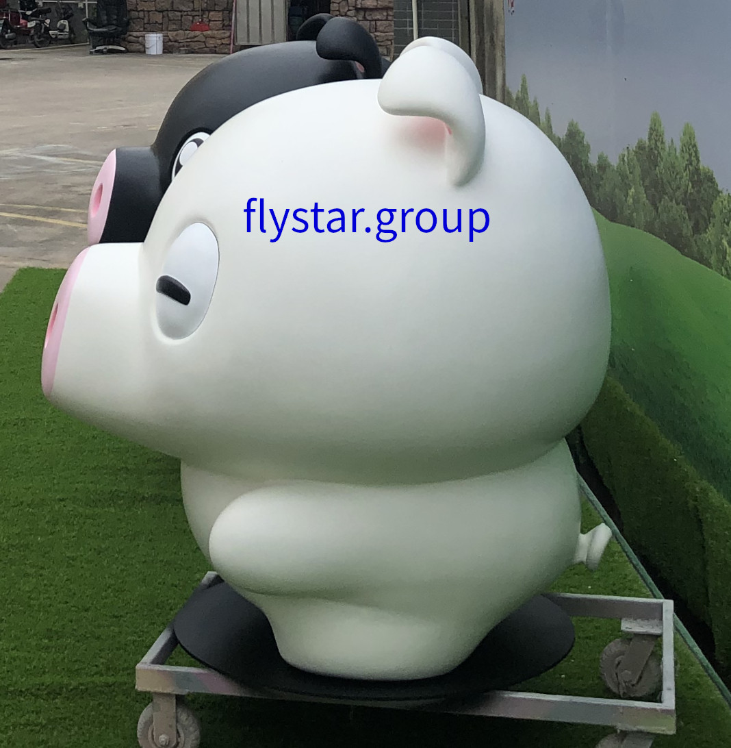 玻璃钢造型卡通小猪